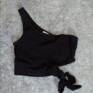 Black crop top